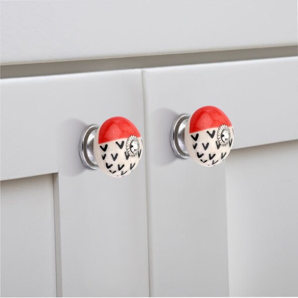 Mascot Hardware Scarlet 1-3/5 in. Pattern Drawer Cabinet Knob
