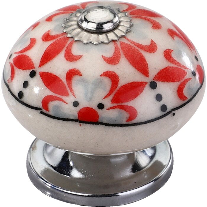 Mascot Hardware Fleur de Lis 1-3/5 in. Round Drawer Cabinet Knob