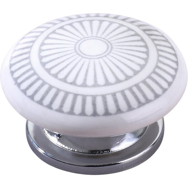 Cobble Rosette 1-3/5 in. Yellow Cabinet Knob