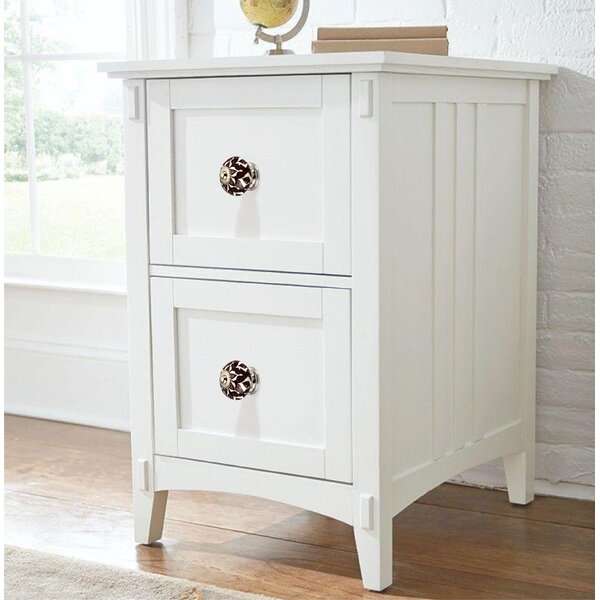 Brown Leaves 1-31/50 in. White & Brown Cabinet Knob (Pack Of 5)