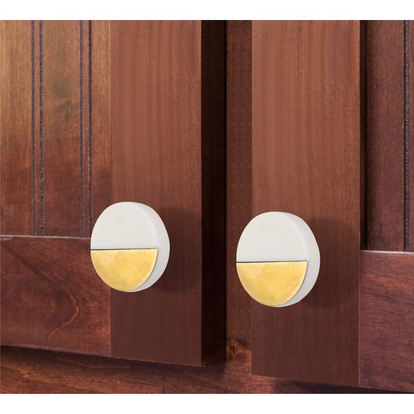 Allentown 1-4/7 in. White Round Cabinet Knob