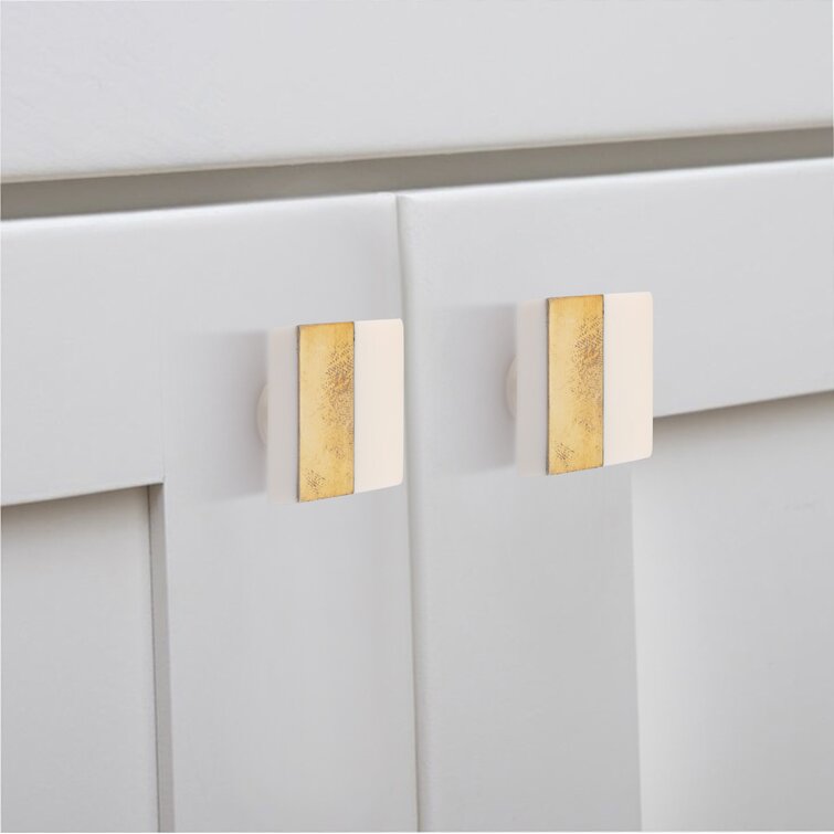Allentown 1-4/7 in. White Round Cabinet Knob