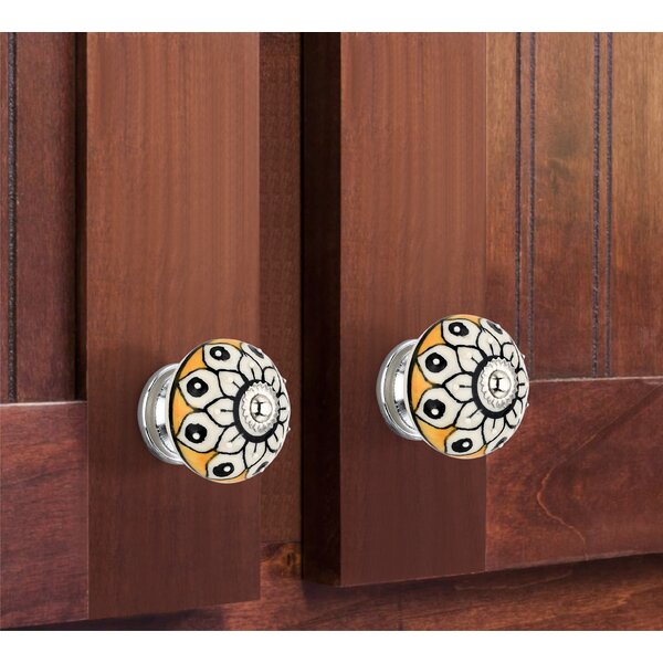 Classic 1-4/7 in. Yellow Cabinet Knob