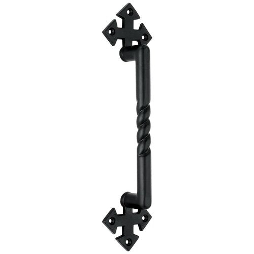 Rope 10 in. Black Door Pull Handle