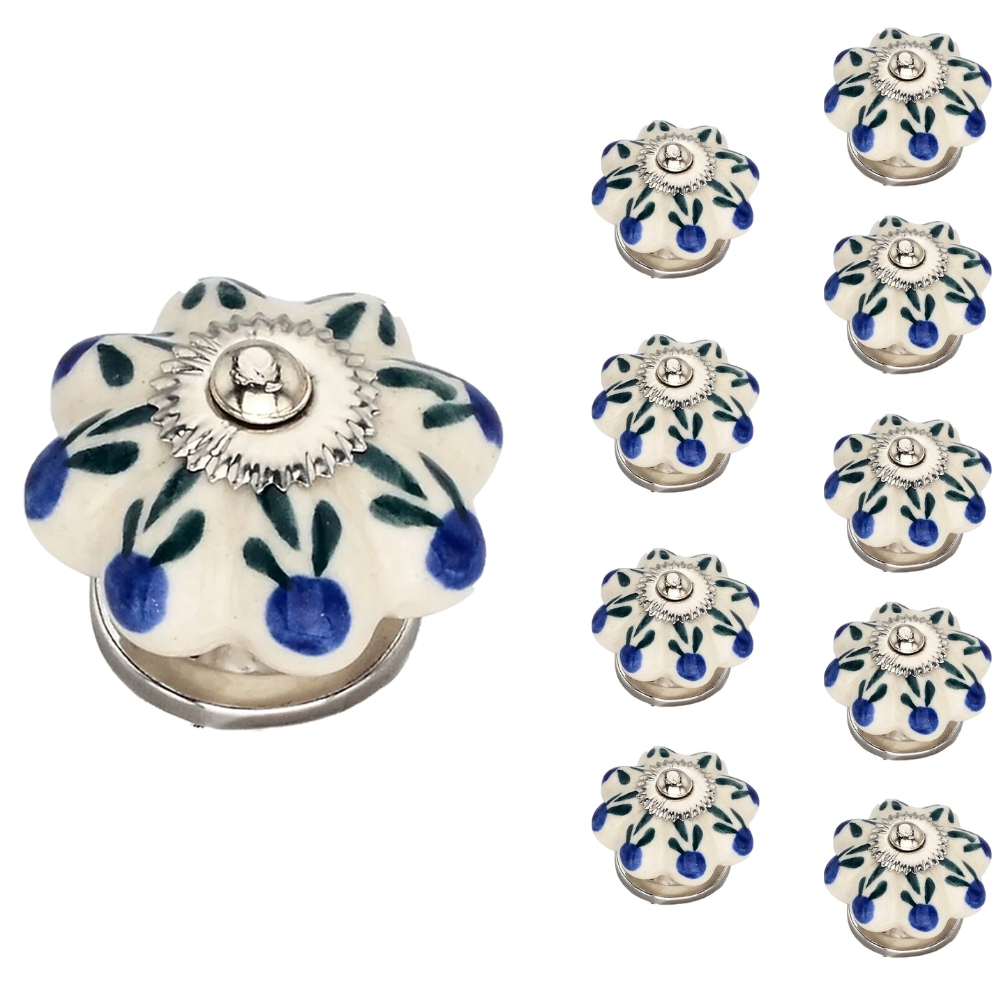 Mascot Hardware Azalea 1-2/3 in. Multicolor Cabinet Knob (Pack of 10)