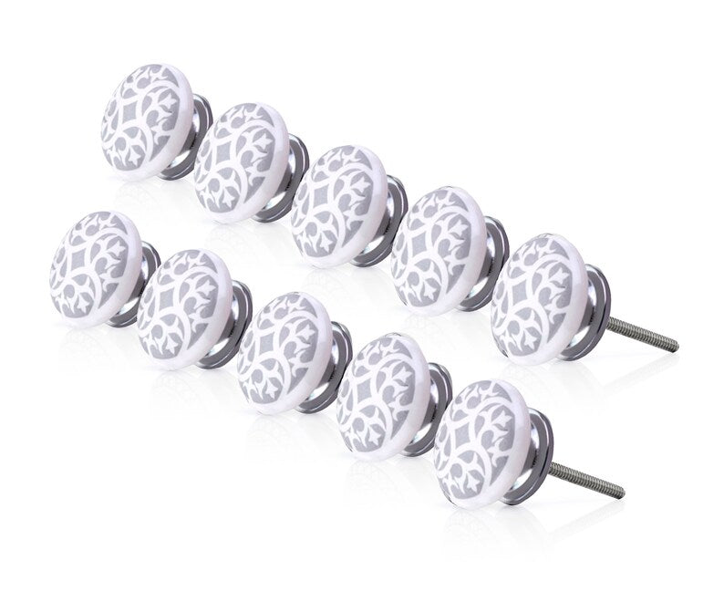 Mascot Hardware Swirl Design 1-3/5 in. Flat Drawer Cabinet Knob (Pack of 10)