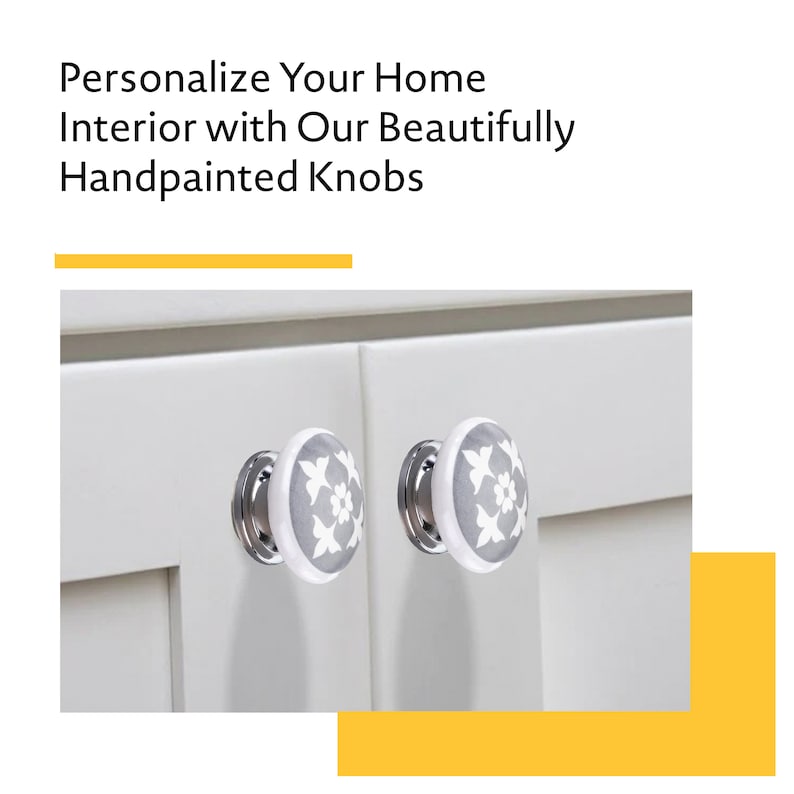 Mascot Hardware Jessamine 1-3/5 in. Grey Flat Cabinet Knob (Pack of 10)