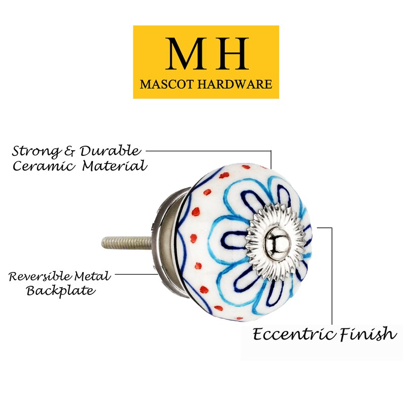 Mascot Hardware Enigma Flower 1-4/7 in. Round Cabinet Knob (Pack of 10)