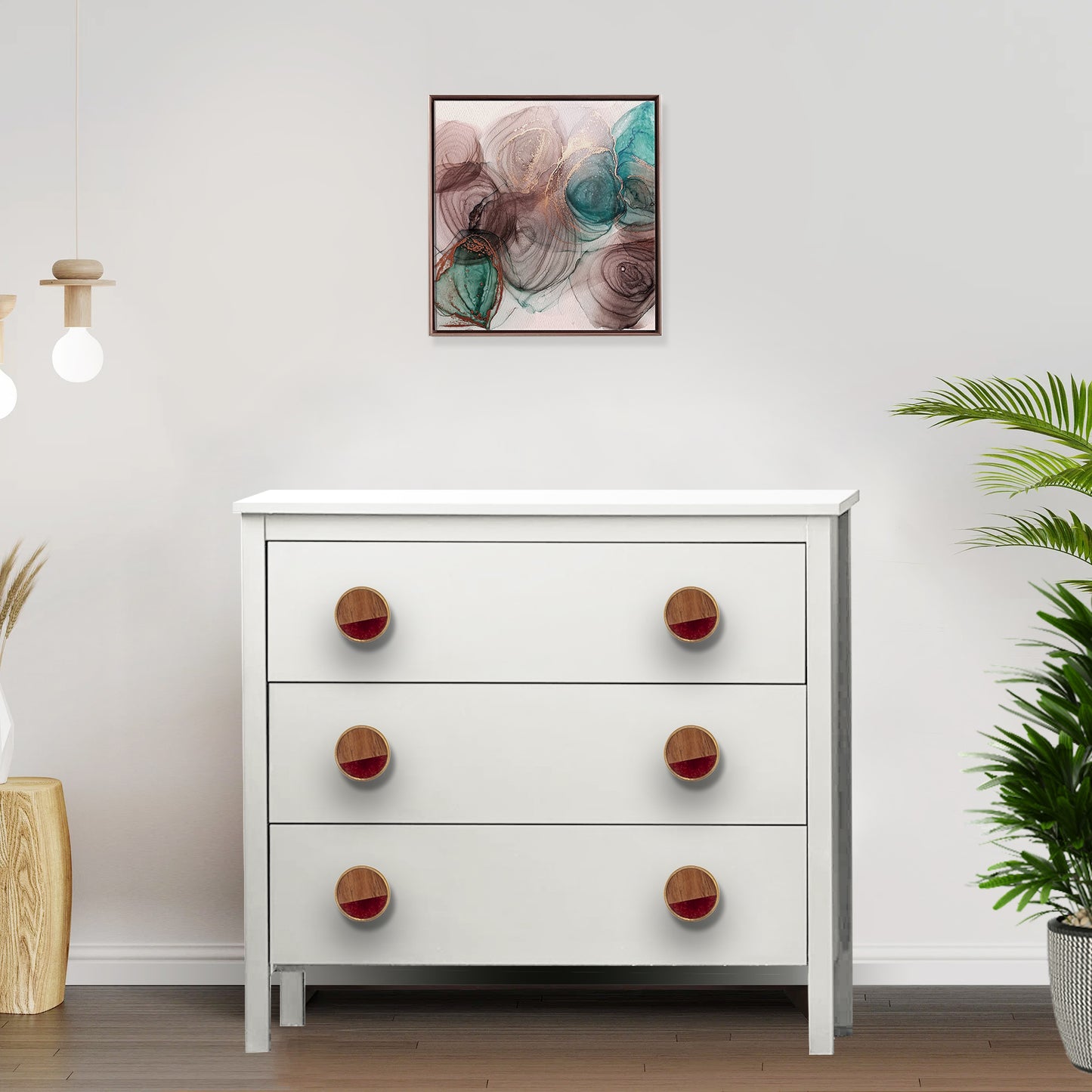 Mascot Hardware Athena 1-3/5 in. Wooded Drawer Cabinet Knob