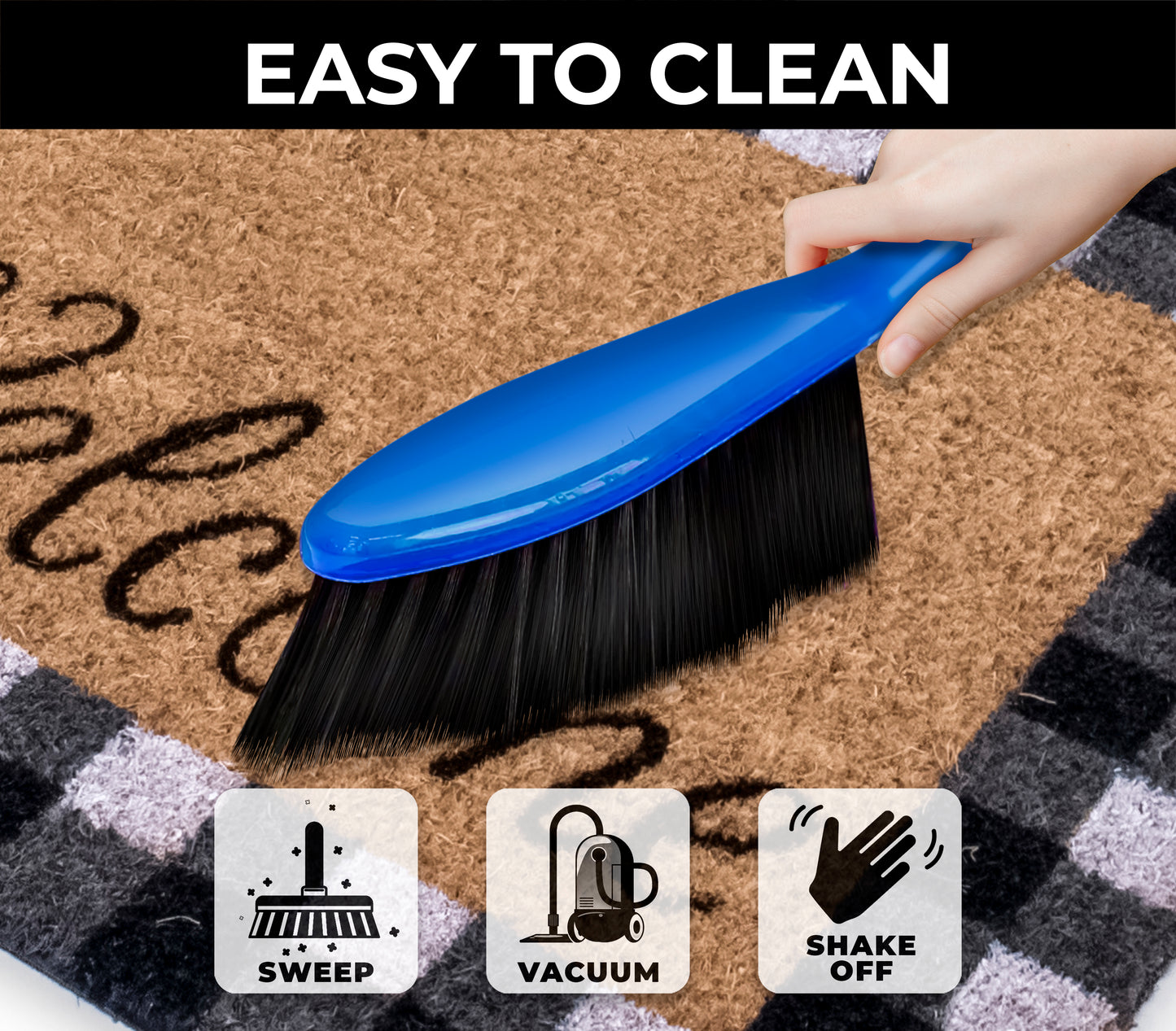 Welcome Natural Coir Non Slip 28 in. x 18 in. Indoor Outdoor Doormat
