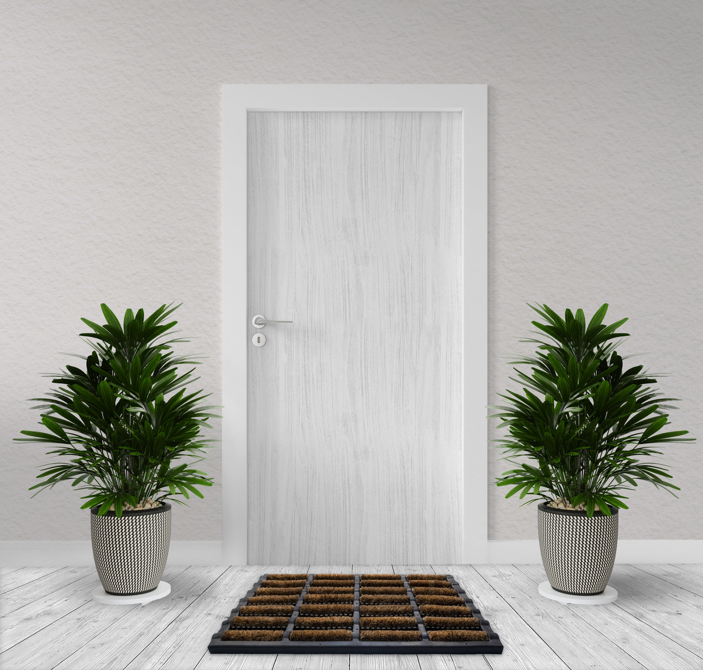 Coconut Natural Coir 24'' x 16'' Non-Slip Indoor/Outdoor Mat