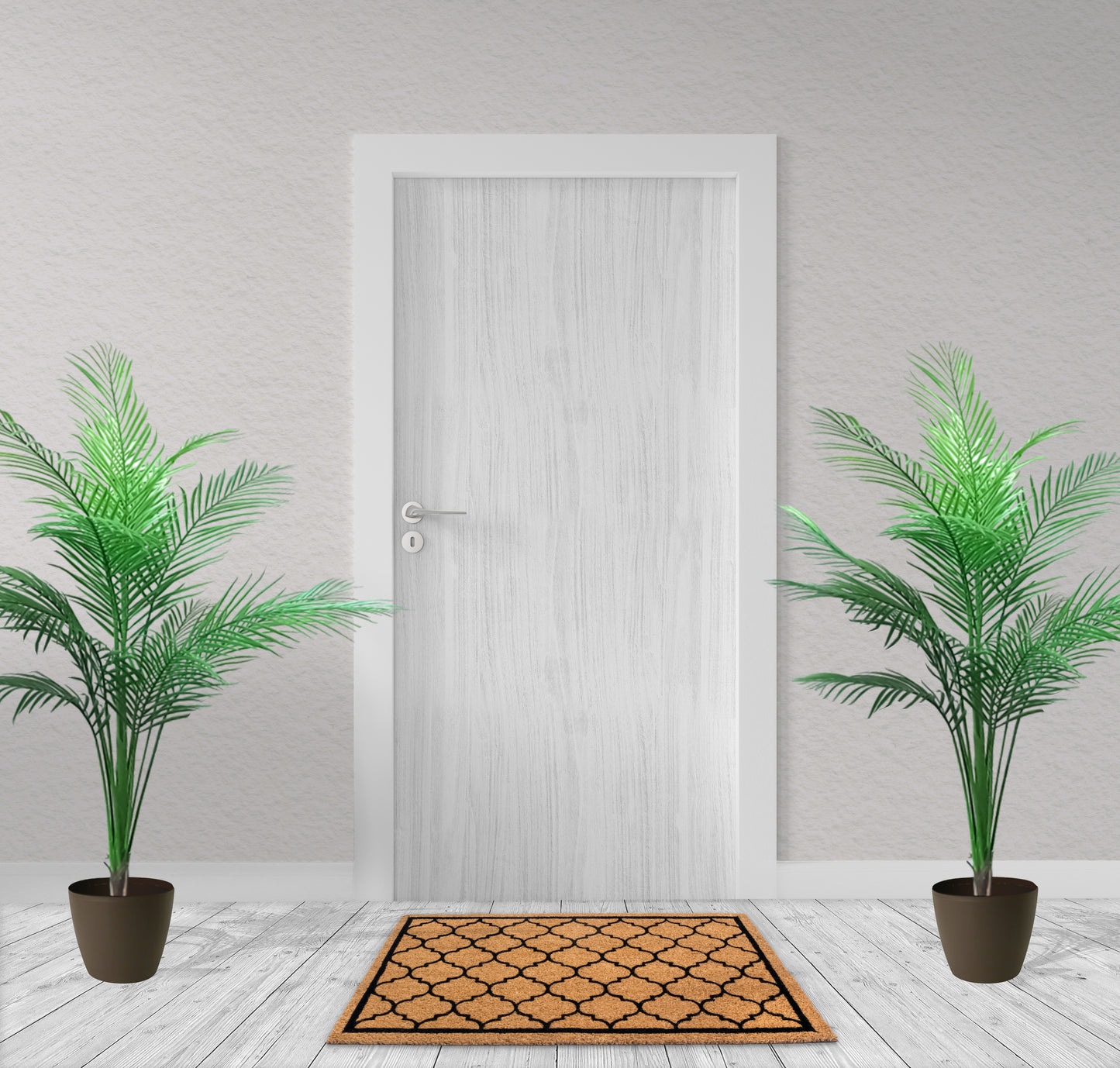 Non-Slip Doormat Durable Honeycomb Texture Indoor Outdoor, High-Profile Mats for Entry, Garage, Patio, High Traffic Areas, 28"x18" Doormat