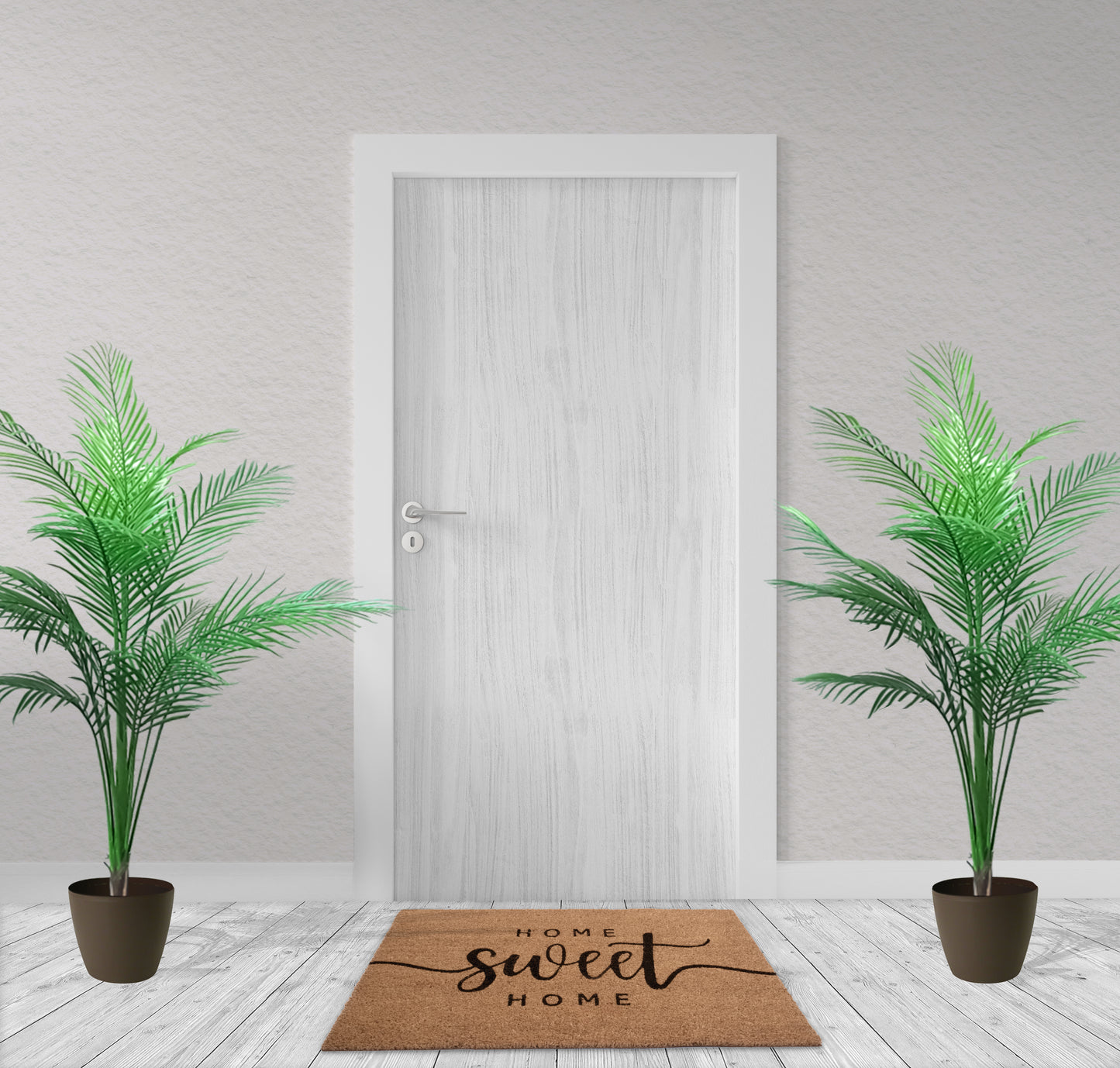 Home Sweet Home' Natural Coir 28'' x 18'' Non slip Indoor/Outdoor Doormat