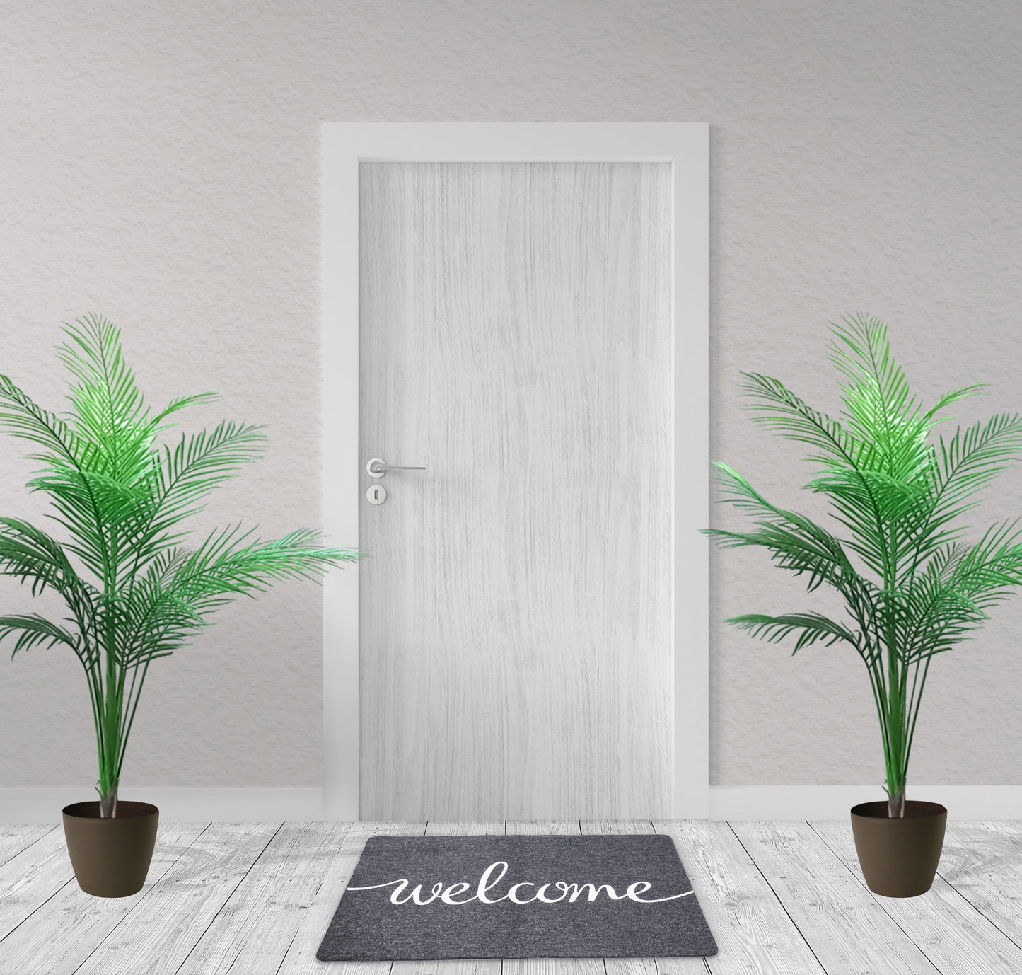 Welcome Mats, 30" x 18" Outdoor/Indoor Non-Slip Doormat for Entryway