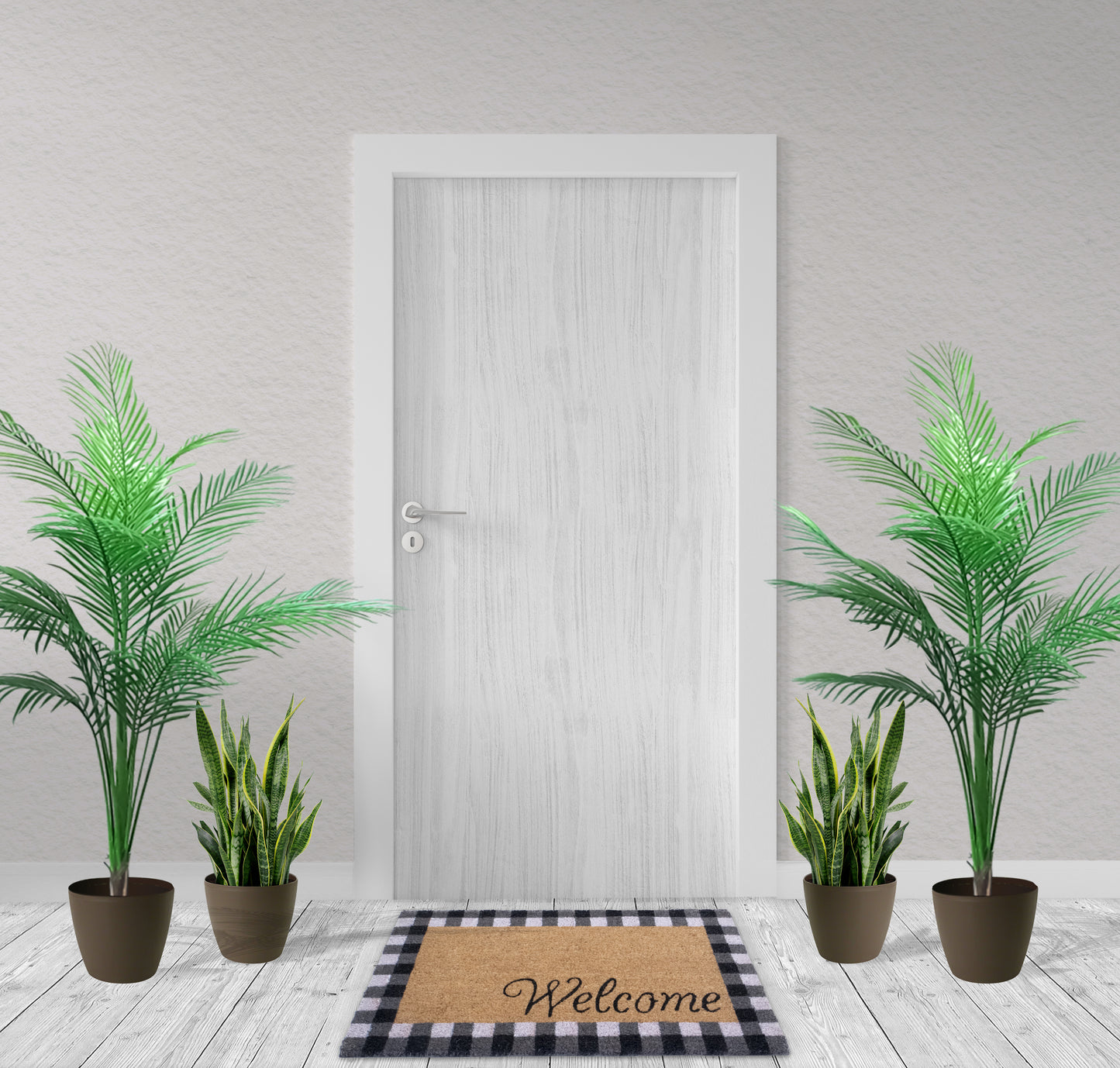 Welcome Natural Coir Non Slip 28 in. x 18 in. Indoor Outdoor Doormat