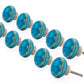 Mascot Hardware Ceramic Round 1-3/7 in. Blue Cabinet Knob (Pack of 10)