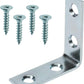 Mascot Hardware Zinc-Plated Corner Brace (4-Pack)-(20-Pack)