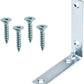 Mascot Hardware Zinc-Plated Corner Brace (4-Pack)-(20-Pack)