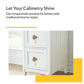 Stone Pattern 1-3/5 in. Orange & White Cabinet Knob (Pack of 10)
