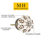 Mascot Hardware Etched Floral 1-7/9 in. Melon Cabinet Knob (Pack of 10)
