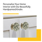 Mascot Hardware Crystalled 1-5/8 in. Black & Cream Drawer Cabinet Knob