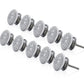 Mascot Hardware Antique Flower 1-1/2 in. Grey Cabinet Knob (Pack of 10)