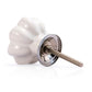 Mascot Hardware 1.5 in. Flower Knob White & Grey Drawer Cabinet Knob