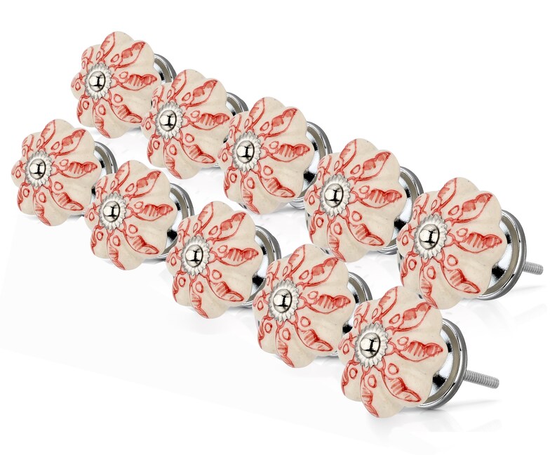 Mascot Hardware Nuovo Garnet 1-4/7 in. Red Drawer Cabinet Knob