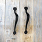 Mascot Hardware Spear 9'', 13 Black Door Pull Handle Single Pack