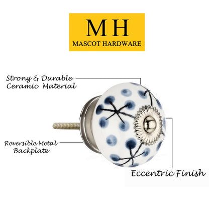 Mascot Hardware Dotted Tree 1-1/2 in. Grey Cabinet Knob (Pack of 10)
