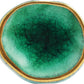 Mascot Hardware Ceramic Round 1-2/3 in. Green & Gold Drawer Cabinet Knob