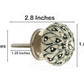 Mascot Hardware Crystalled 1-5/8 in. Black & Cream Drawer Cabinet Knob