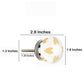 Mascot Hardware Etched Heart 1-1/2 in. Ceramic Cabinet Knob (Pack of 10)