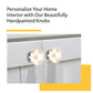 Mascot Hardware Etched Heart 1-1/2 in. Ceramic Cabinet Knob (Pack of 10)
