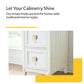 Mascot Hardware Cobble Rosette 1-3/5 in. Yellow, Grey Cabinet Knob (Pack of 10)