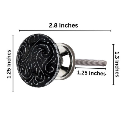 Mascot Hardware Designer Waves 1.30 in. Round Drawer Cabinet Knob