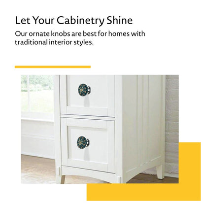 Green Designer 1-2/3 in. Cabinet Knob (Pack of 10)