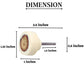 Mascot Hardware Fusion Log 1-2/5 in. (35mm) White & Light Brown Drawer Cabinet Knob