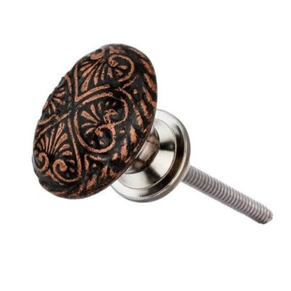 Mascot Hardware Art 2 in. Oval Cabinet Knob (Pack of 10)