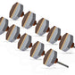 Mascot Hardware Lakewood 1-3/5 in. Octagon Grey & Wood Cabinet Knob (Pack of 10)