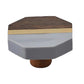 Mascot Hardware Lakewood 1-3/5 in. Octagon Grey & Wood Cabinet Knob (Pack of 10)