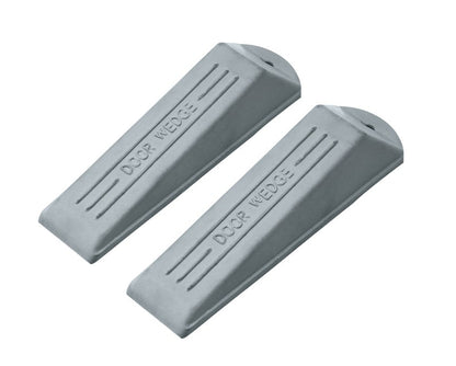 Mascot Hardware Grey Rubber 5-1/3 in. Door Stop Wedge