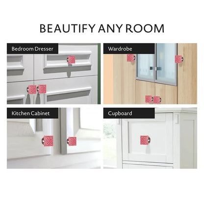 Mascot Hardware Intricate 1-1/2 in. Cherry Tile Drawer Cabinet Knob