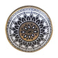 Mascot Hardware Ceramic Round 1-7/9 in. Black & Gold Drawer Cabinet Knob