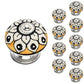 Mascot Hardware Classic 1-4/7 in. Yellow Cabinet Knob (Pack of 10)