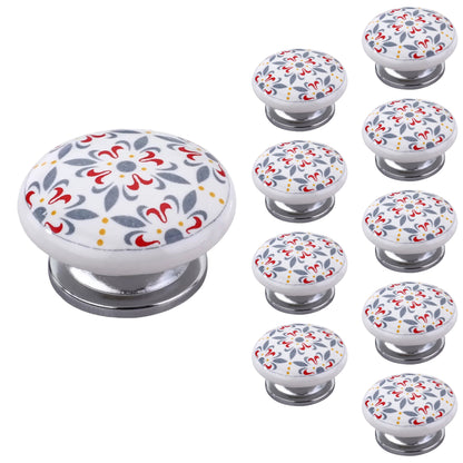 Mascot Hardware Modern FDL 1-3/5 in. Multicolor Drawer Cabinet Knob (Pack of 10)
