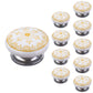 Mascot Hardware Camellia 1-4/7 in. Yellow Flower Cabinet Knob (Pack of 10)