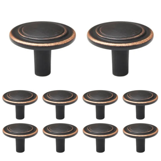 1-2/9 in. Round Cabinet Knob (10-Pack)