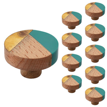 Mascot Hardware Temecula 1-1/2 in.  Wood Trio Cabinet Knob (Pack of 10)
