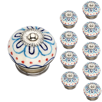 Mascot Hardware Enigma Flower 1-4/7 in. Round Cabinet Knob (Pack of 10)